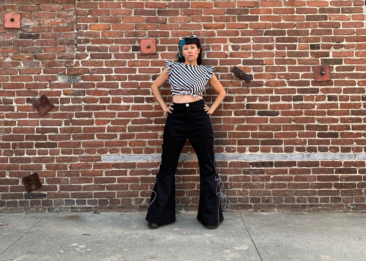 Ziggy Bellbottoms in Jet Flash Black