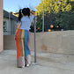 Raya Rainbow Corduroy Pants with Clouds