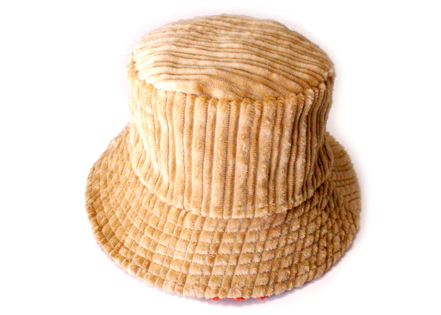 Patchwork Corduroy Reversible Bucket Hat