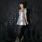 Anahata Mini Dress in Velvet Tin Foil (Made to Order)