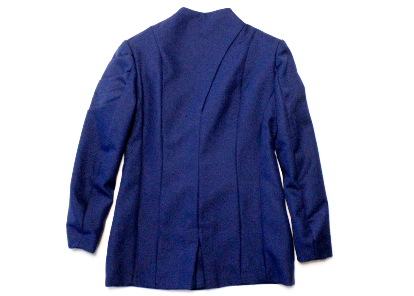 Handmade Futuristic Asymmetrical Navy Blazer