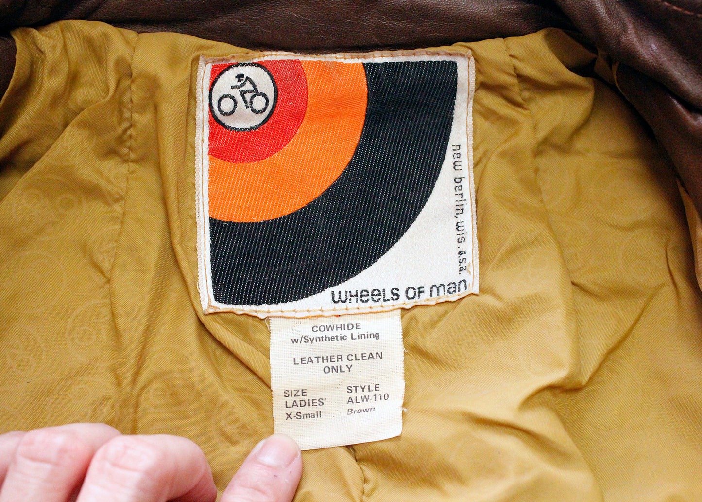 Wheels of Man Vintage Brown Leather & Suede Moto Jacket