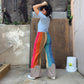 Raya Rainbow Corduroy Pants with Clouds