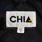 Chia 1980s Black Leather Crop Jacket with Grommeted Sleeves