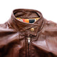 Wheels of Man Vintage Brown Leather & Suede Moto Jacket