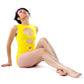 Concentric Swimsuit in Yellow