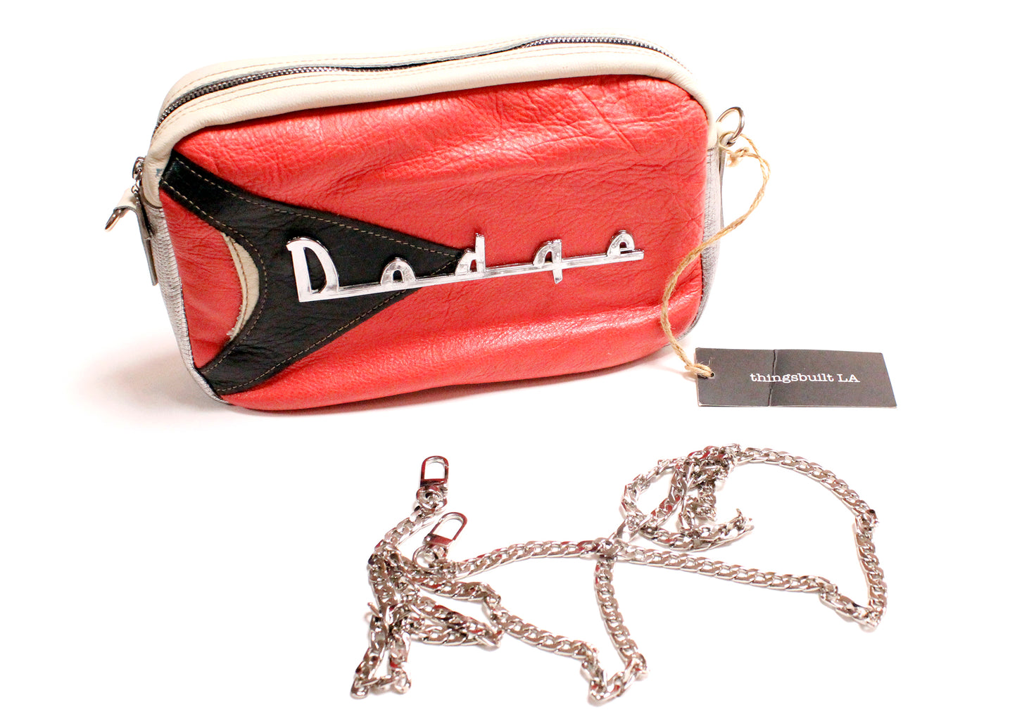 Thingsbuilt LA Retro Convertible Belt Bag/Crossbody Purse with Vintage Dodge Emblem