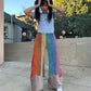 Raya Rainbow Corduroy Pants with Clouds