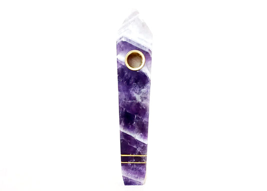 Amethyst Wand with Holes