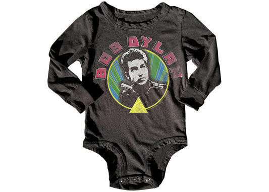 Bob Dylan Vintage Black Long Sleeve Baby Onesie