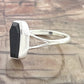 Coffin Ring in Black Onyx