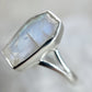 Coffin Ring in Moonstone