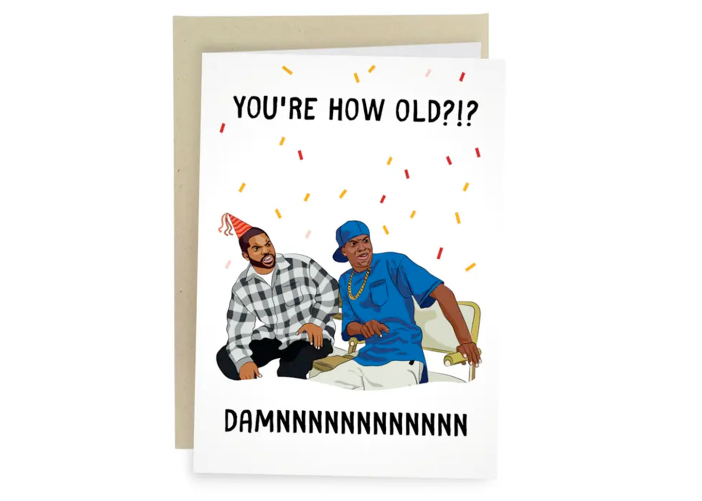Damn You're How Old?! Birthday Card