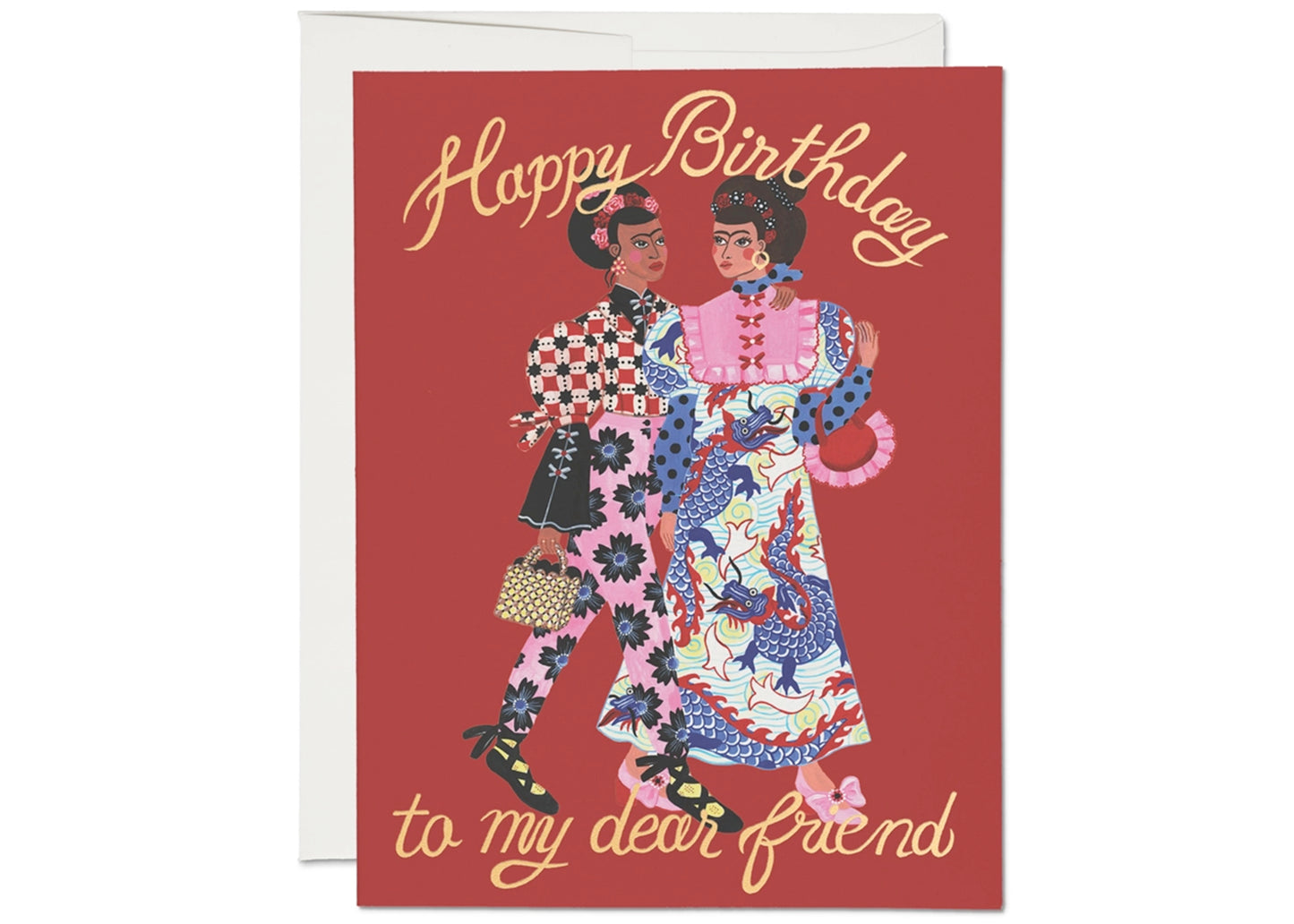 Fashion Friends Birthday Card