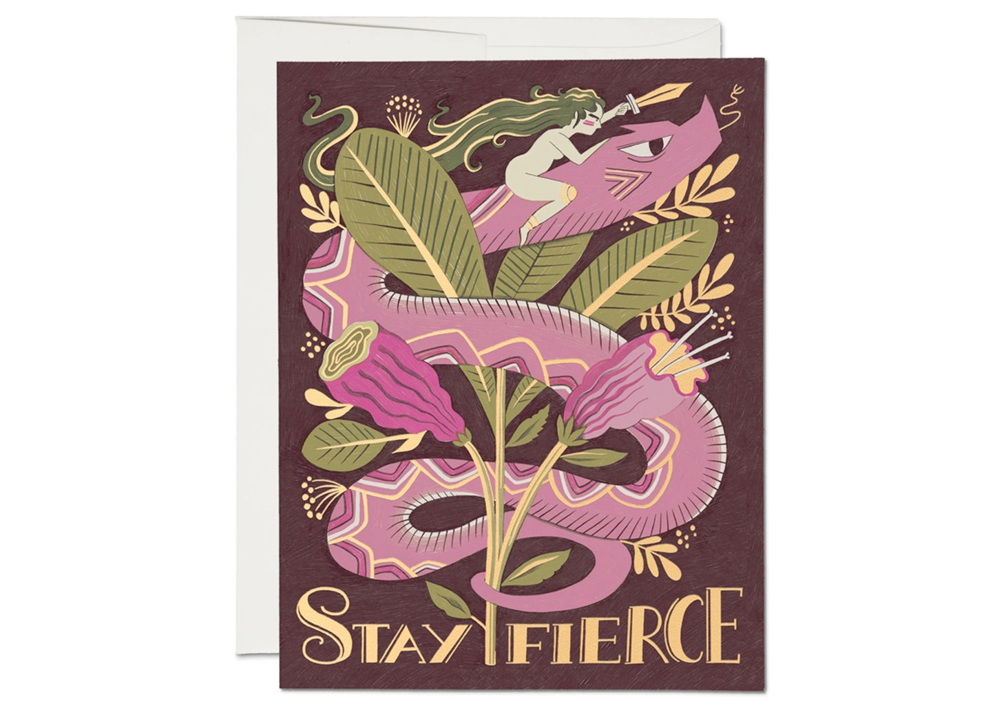 Fierce Snake Friendship Card
