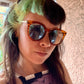 Hi There Sunglasses in Tortoise Stripe