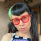 Hotsy Totsy Sunglasses in Crystal Red