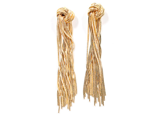 Knot To Be Earrings in Gold