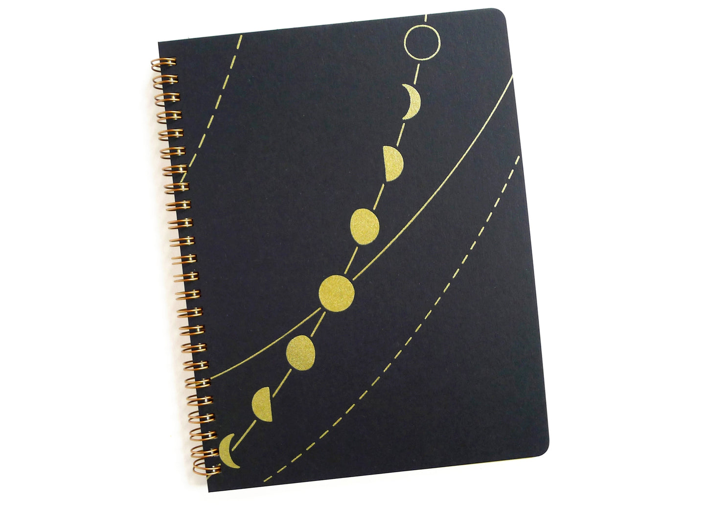 Moon Phase Spiral Notebook