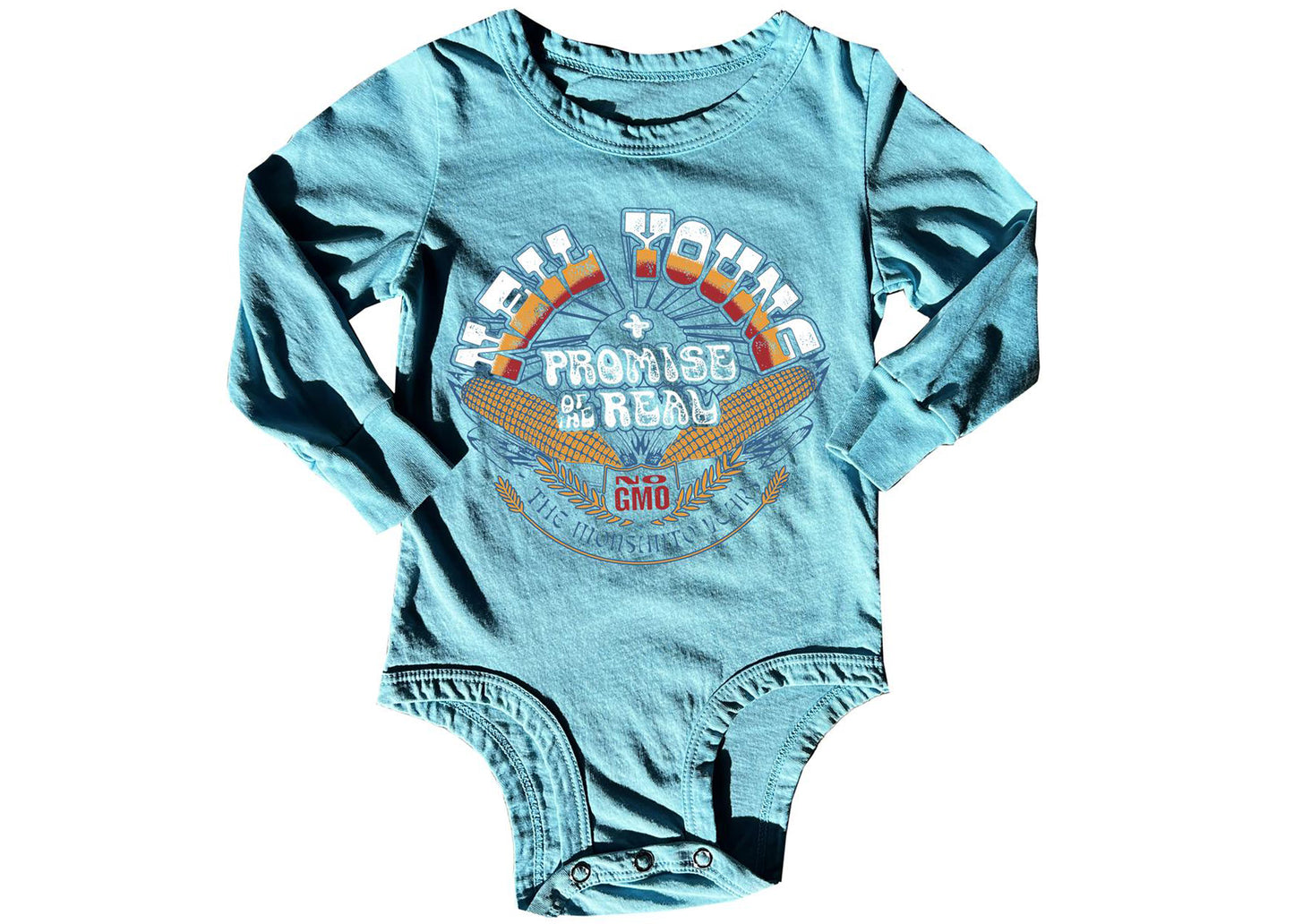 Neil Young Promise of the Real Long Sleeve Baby Onesie