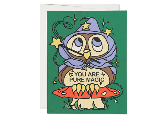Owl Wizard Friendship Card