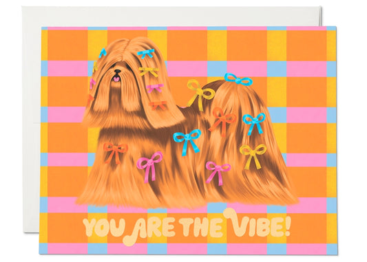 Puppy Vibe Friendship Card