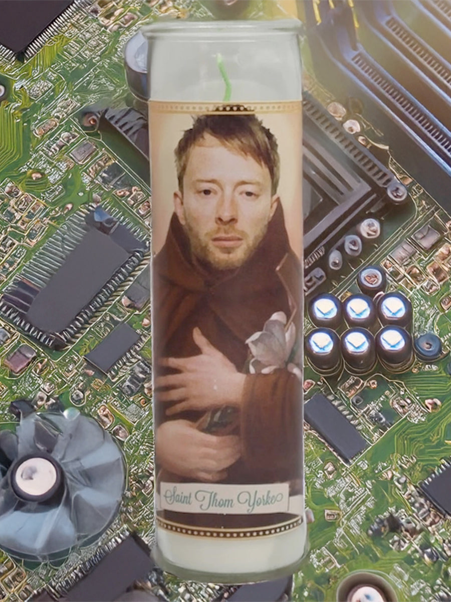 Saint Thom Yorke Altar Candle