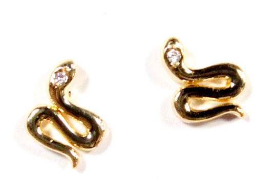 Serpent Snake Stud Earrings