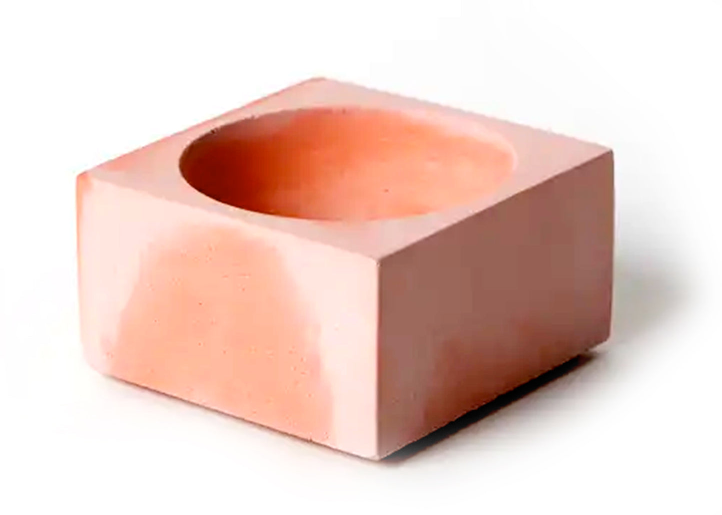 Square Incense Holder in Pink & Coral Marble