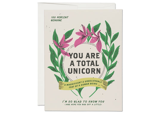 Total Unicorn Friendship Card