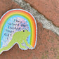 Turn The Frogs Gay Glitter Sticker