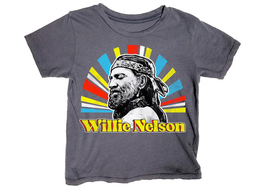 Willie Nelson Kids Tee in Vintage Black