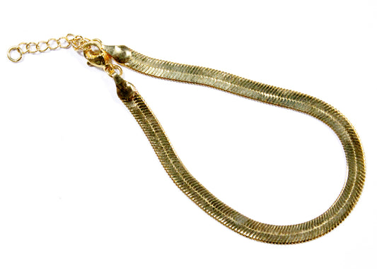 Zoe Snake Chain Bracelet in Gold