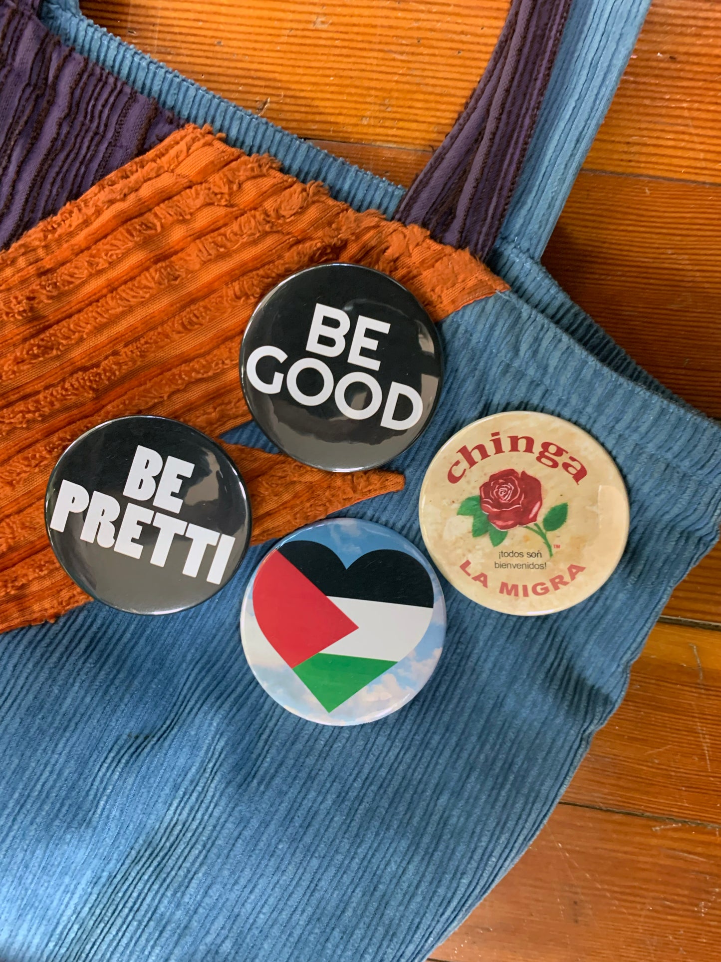 Love for Palestine 3" Pinback Button - Free with any purchase