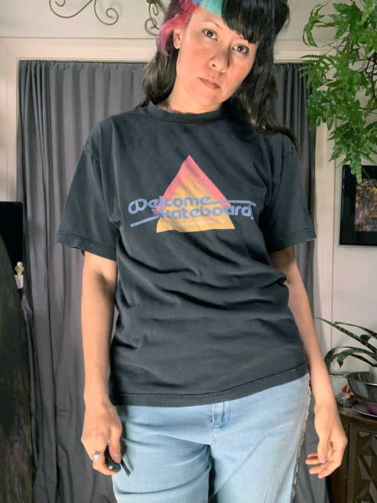Welcome Skateboards The Interdimensional Co. Futuristic Triangle Tee