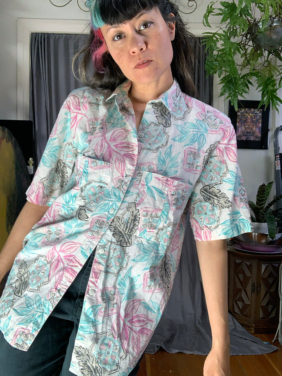 Cherokee Vintage ‘80s Cotton Hawaiian Blouse