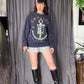 Letlive. USA Soulpunx Floral Anchor Print 20xx Blue Sweatshirt