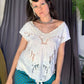 Free People Linen Blend Shell Tee