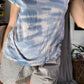 Splendid Collection Lived-in Blue Gray Pink Dyed Tee