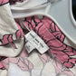 Marc New York Pink & White Floral Linen Blend Crop Blouse
