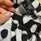 Va Va Voom Black & White Dots & Stripes Strapless Jumpsuit