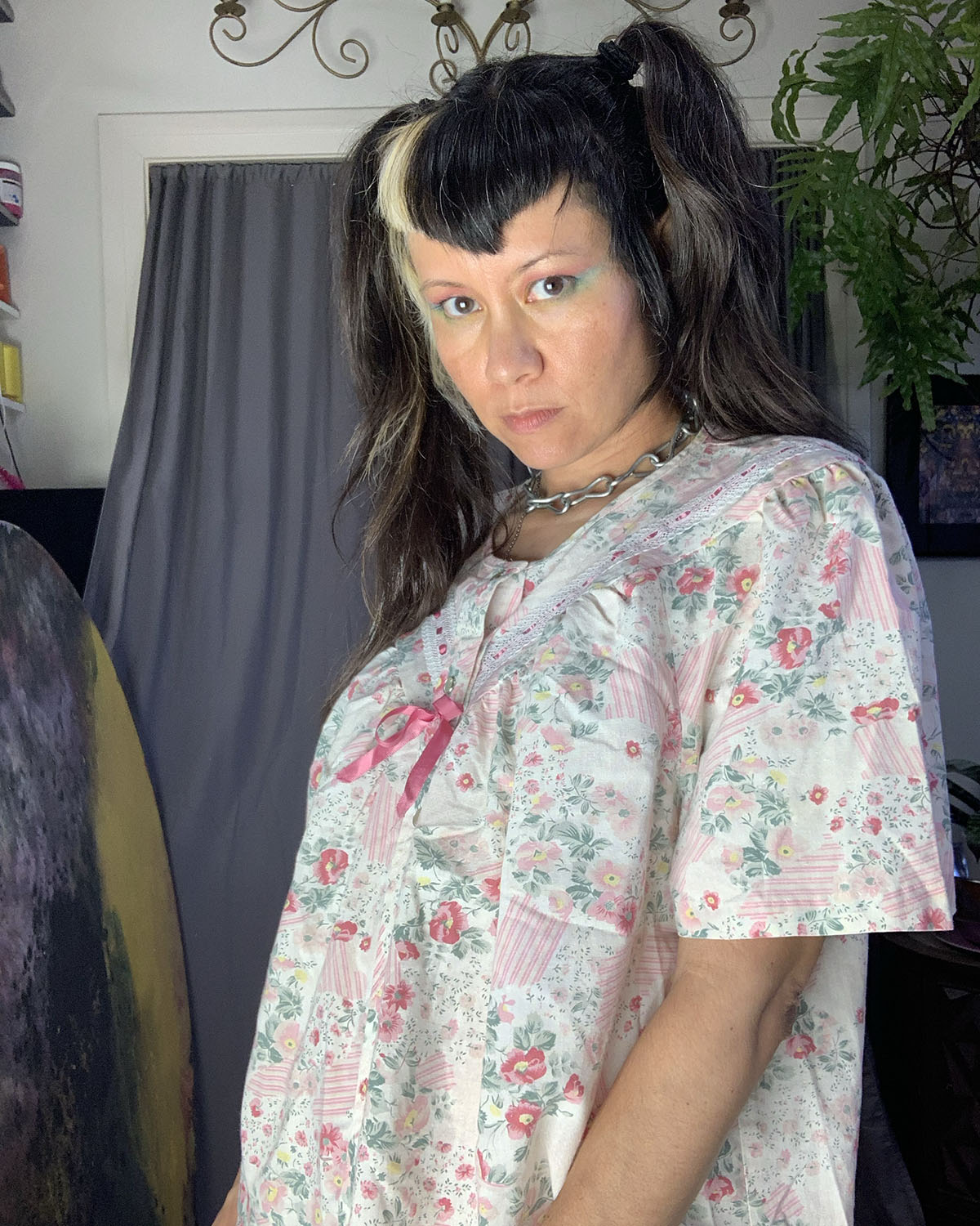 Vandemere Vintage ‘80s Pink Floral Housecoat