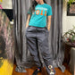26 Red Sugar Gray Y2K Parachute Pants with Harajuku-Inspired Embroidery