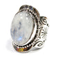 Spirit Ring in Sterling Silver with Moonstone
