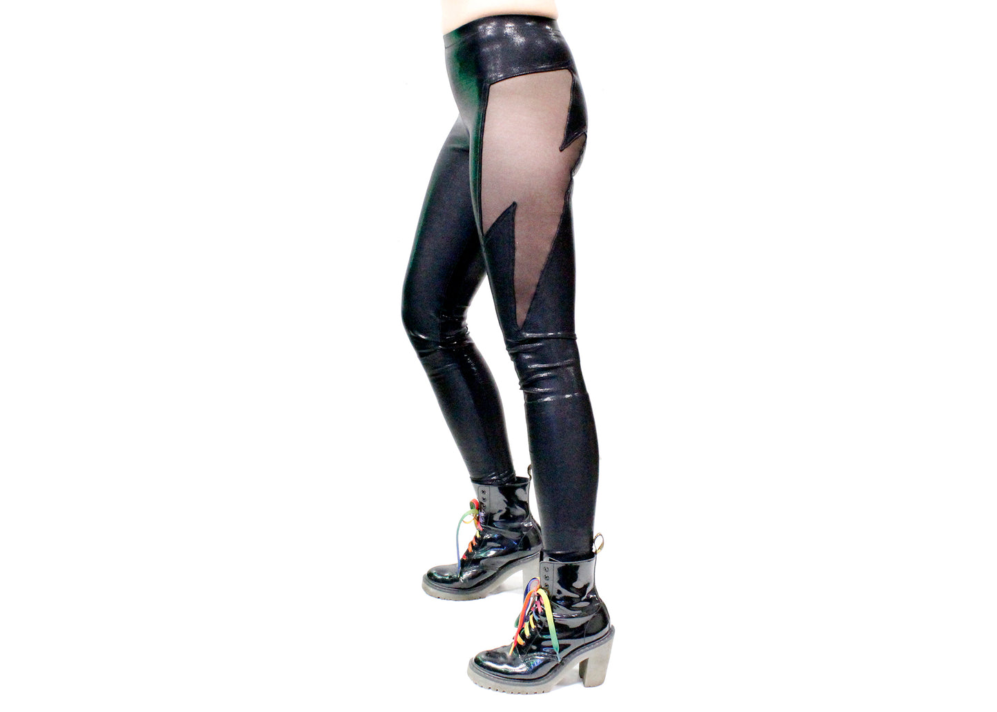 Lightning Leggings in Gloss Black