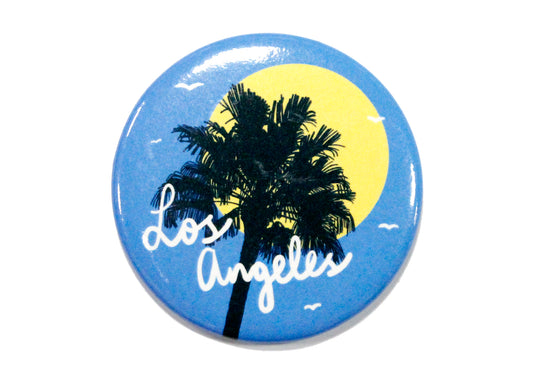 Los Angeles Blue Palm Tree & Sun Magnet