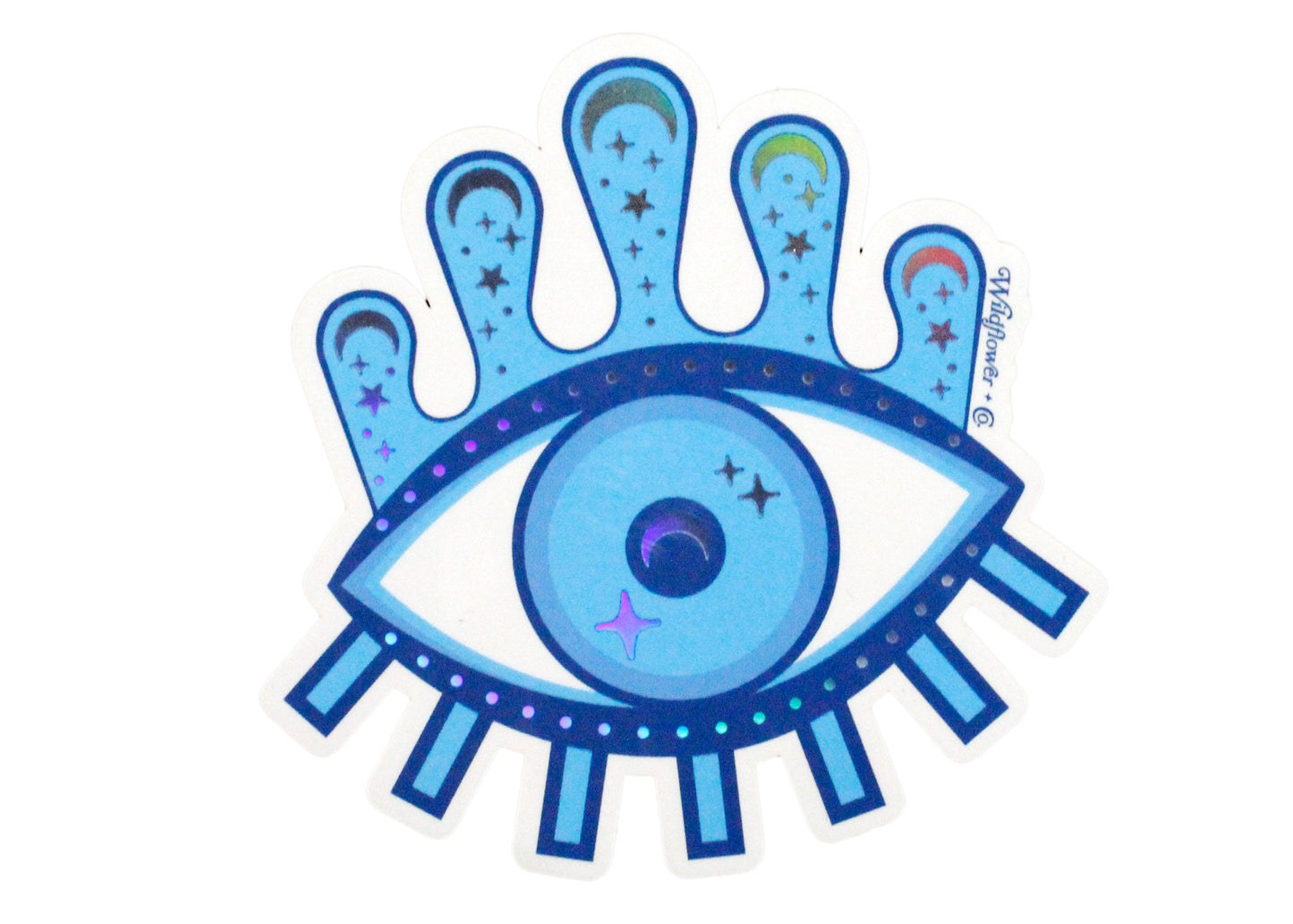 Cosmic Evil Eye Holographic Sticker
