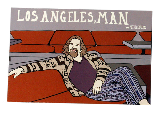 The Dude "Los Angeles, Man" Postcard