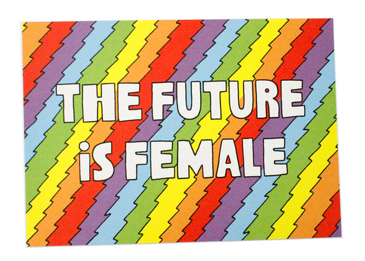 The Future Is Female Postcard