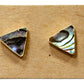 Triangle Abalone Paua Shell Stud Earrings